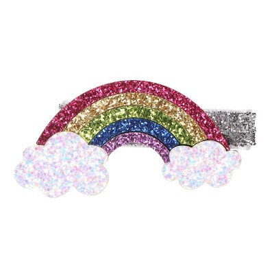 Baby Girl Unicorn Rainbow Hair Clips Kids Cute Hairgrip Hair Pin Sequin Barrette Hair Clips